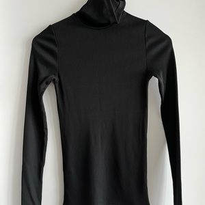 COS black ribbed turtleneck. XS